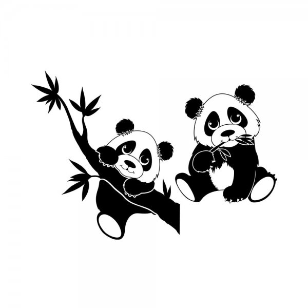 Панда очертания