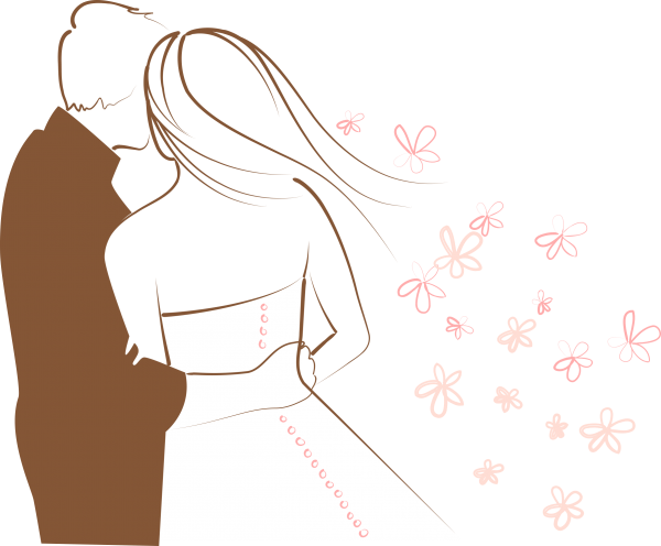 Жених и невеста мультяшные