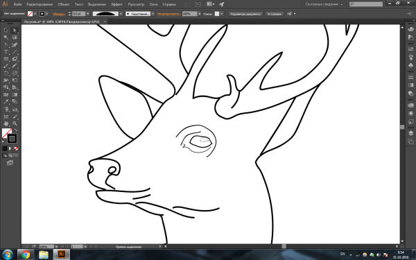 Обводка изображения в иллюстраторе