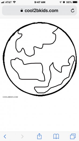 Земля раскраска