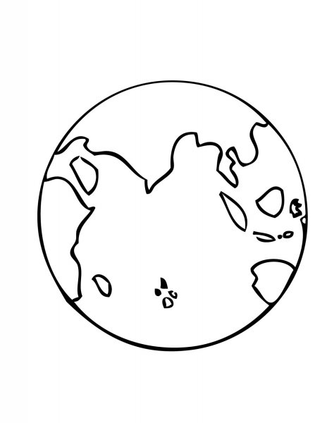 Планета контур