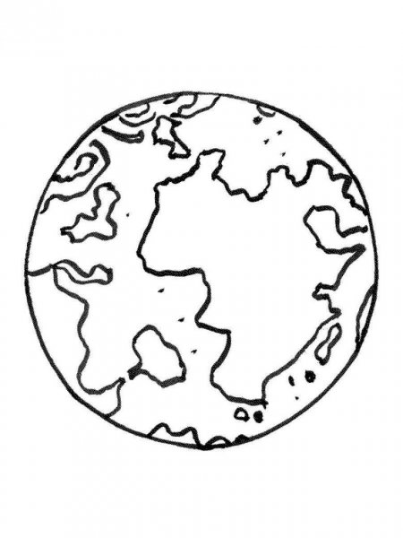 Планета земля раскраска