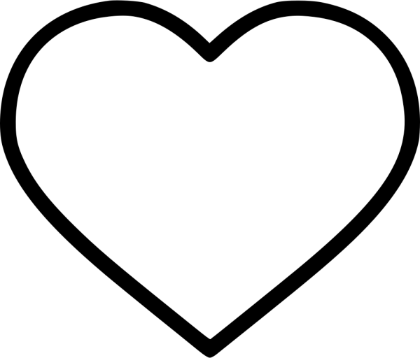 Сердце трафарет