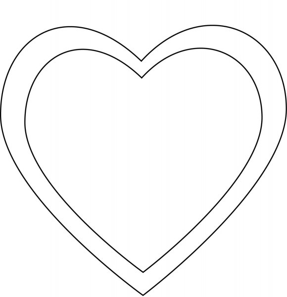 Сердце для распечатки