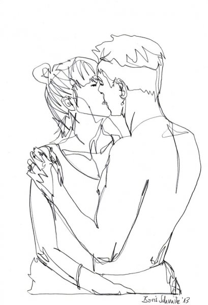 Зарисовки поцелуй