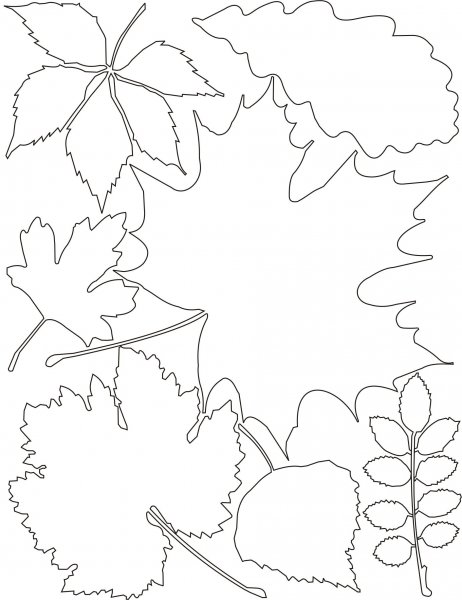 Осень трафареты для вырезания