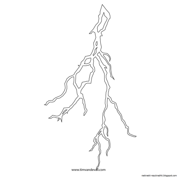 Рисование молнии