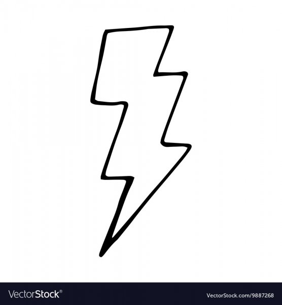 Рисование молнии