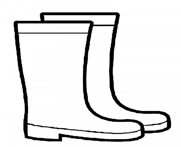 Резиновые сапоги раскраска