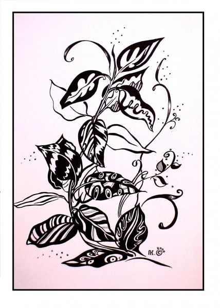 Стилизация растений в графике