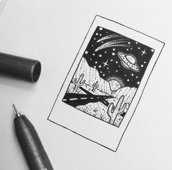 Рисунки для скетчбука черной ручкой