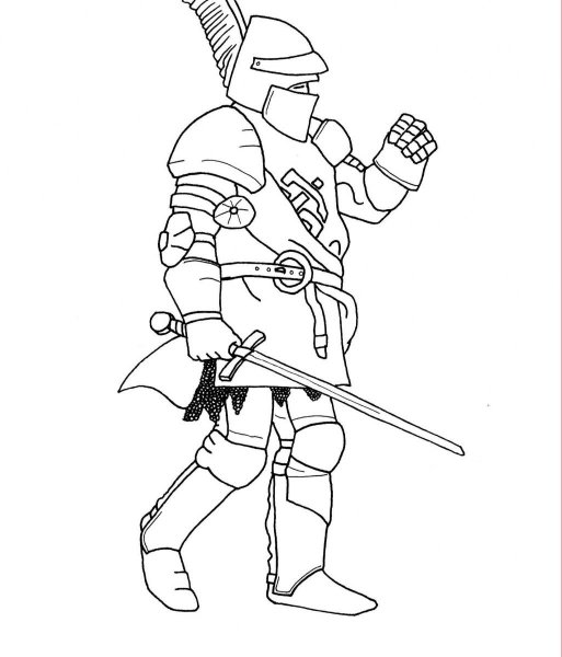 Нарисовать рыцаря