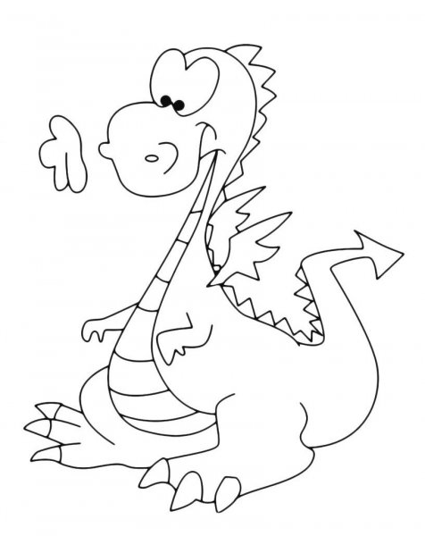 Детские раскраски драконы