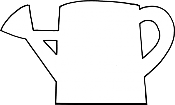 Лейка трафарет для детей