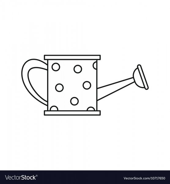 Лейка контур вектор