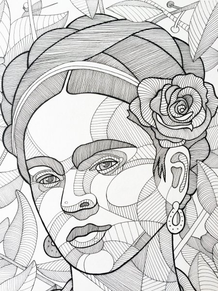 Контурные эскизы