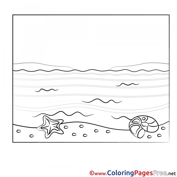 Море для раскрашивания детям