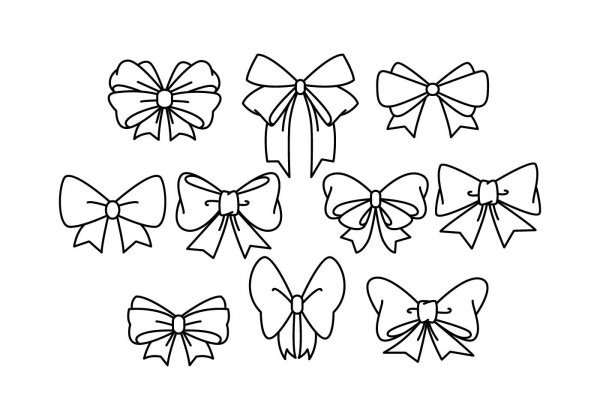 Бантик контур