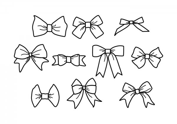 Бантик контур