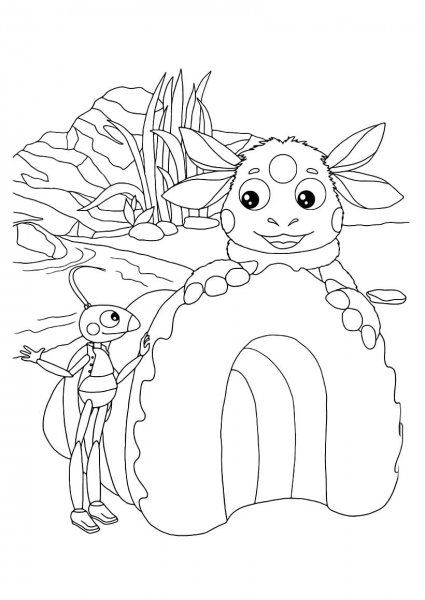 Нудик раскраска