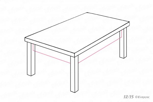 Стол рисунок для детей