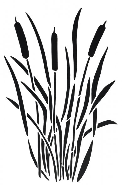 Трафарет камыш