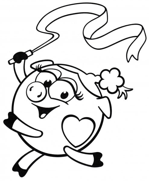 Нюша раскраска