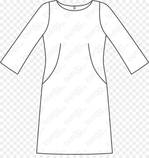 Платье раскраска для малышей