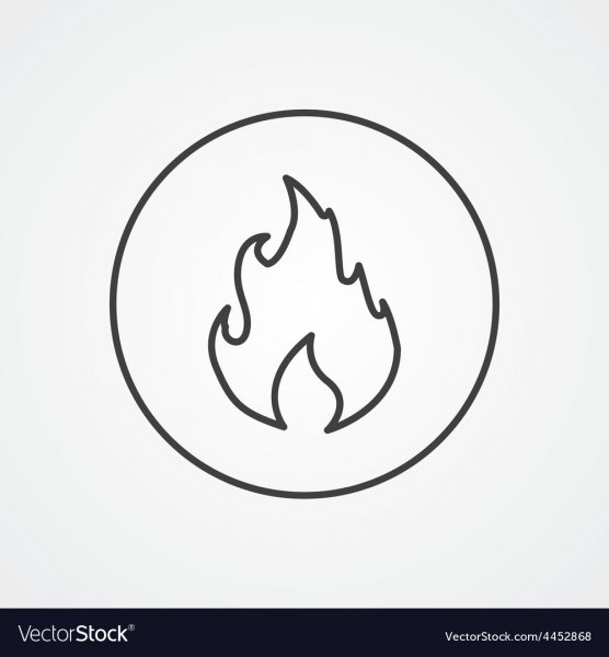 Огонёк тату эскиз