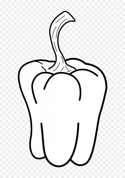 Перец раскраска для малышей