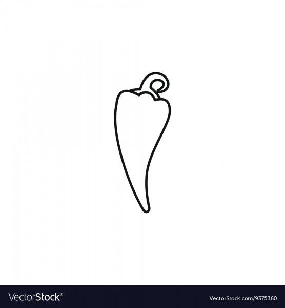 Перец вектор контур