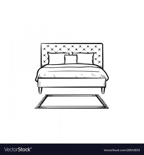 Кровать для срисовки