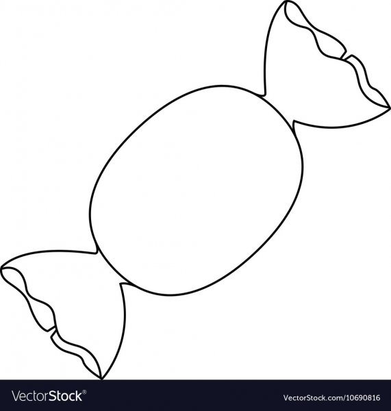 Контур конфеты для вырезания