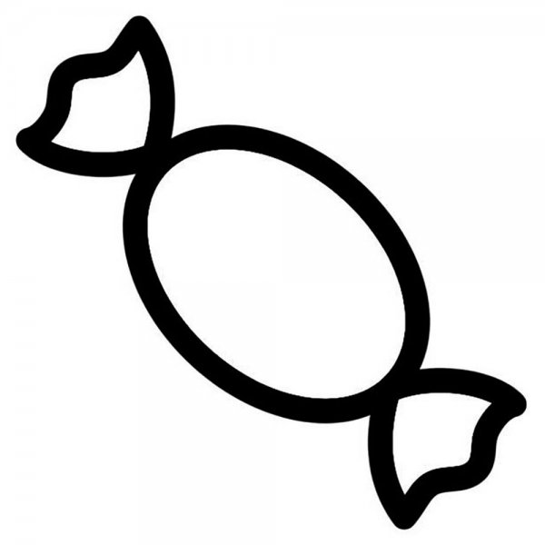 Конфетка раскраска для детей