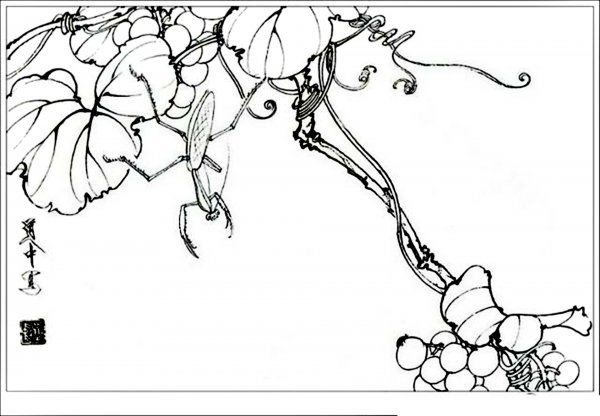 Раскраски в стиле китайской живописи