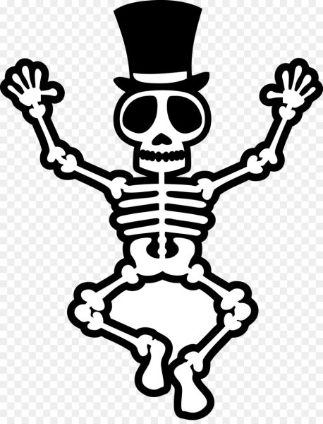 Раскраска скелет человека для детей