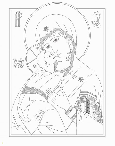 Прориси икон Богородицы без младенца