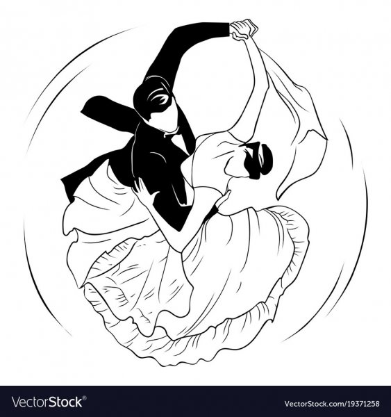 Иллюстрация к танцу вальс