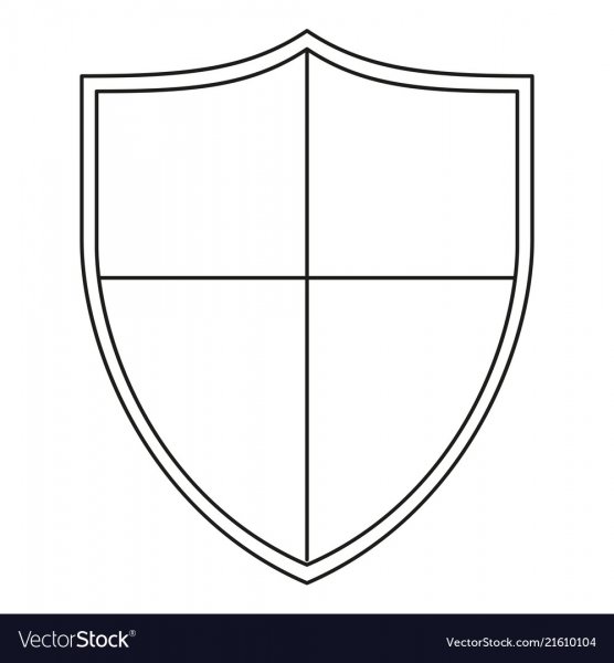 Очертания щита