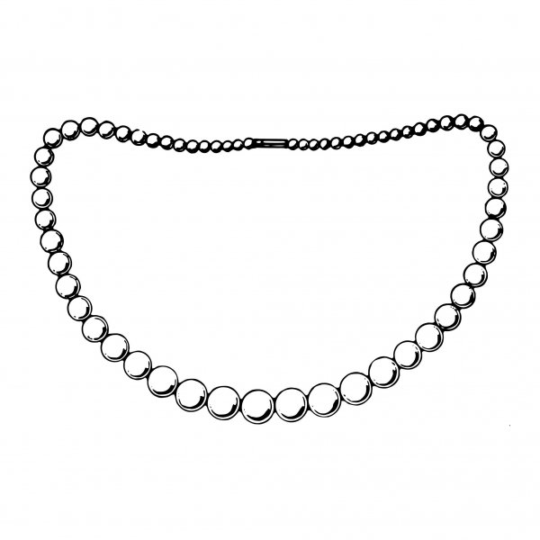 Бусы раскраска