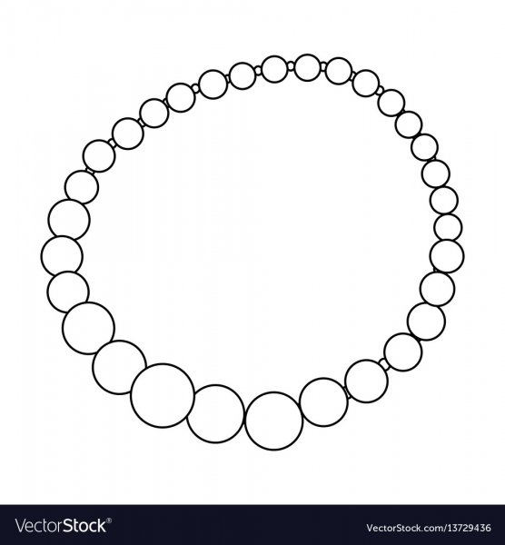 Бусы раскраска для детей