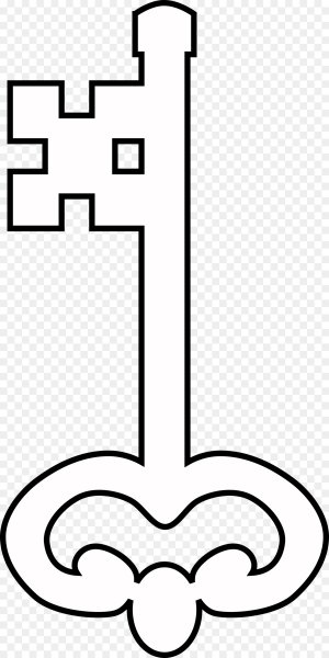 Раскраска ключика для детей