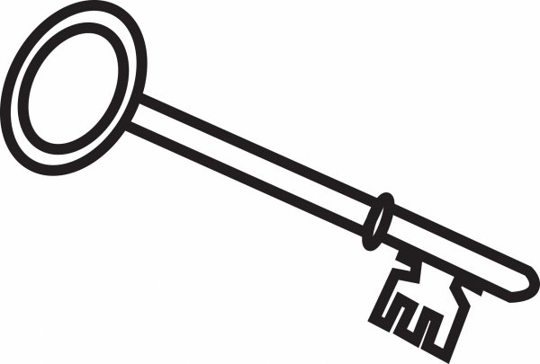 Ключ нарисованный