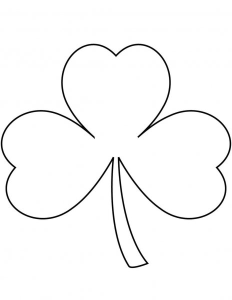 Трилистник Ирландия раскраска