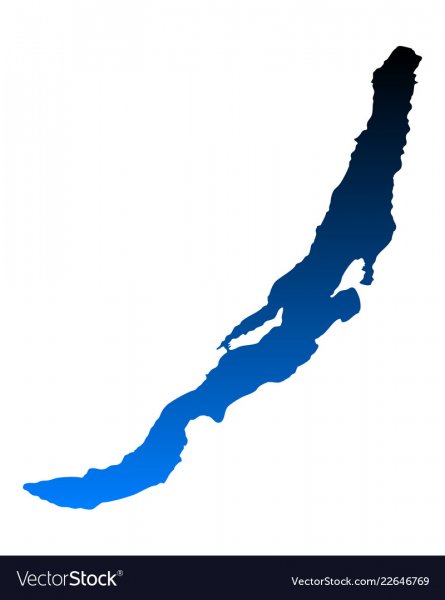 Очертания озера Байкал