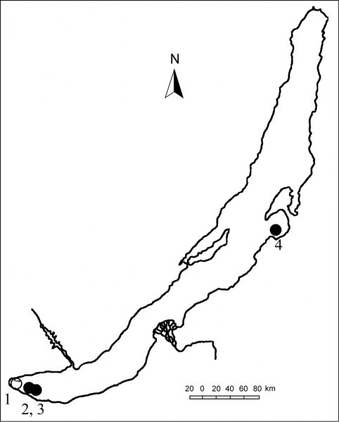 Контур озера Байкал