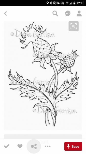 Чертополох стилизация