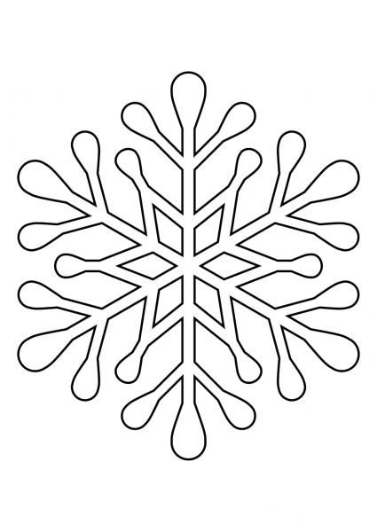 Снежинкопад раскраска