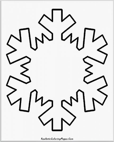 Снежинка контур