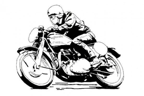 Мотоцикл чб